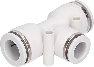 Łączniki teowe Push-in Connect, obrotowe złączki teowe Push To Connect Łatwy w instalacji Wysokiej jakości materiał Lekki dla wielu rur(PE10)