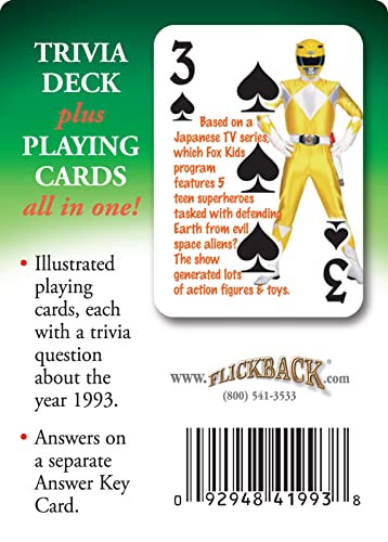 Flickback 1993 Trivia Cartas de Juego miniatura 2