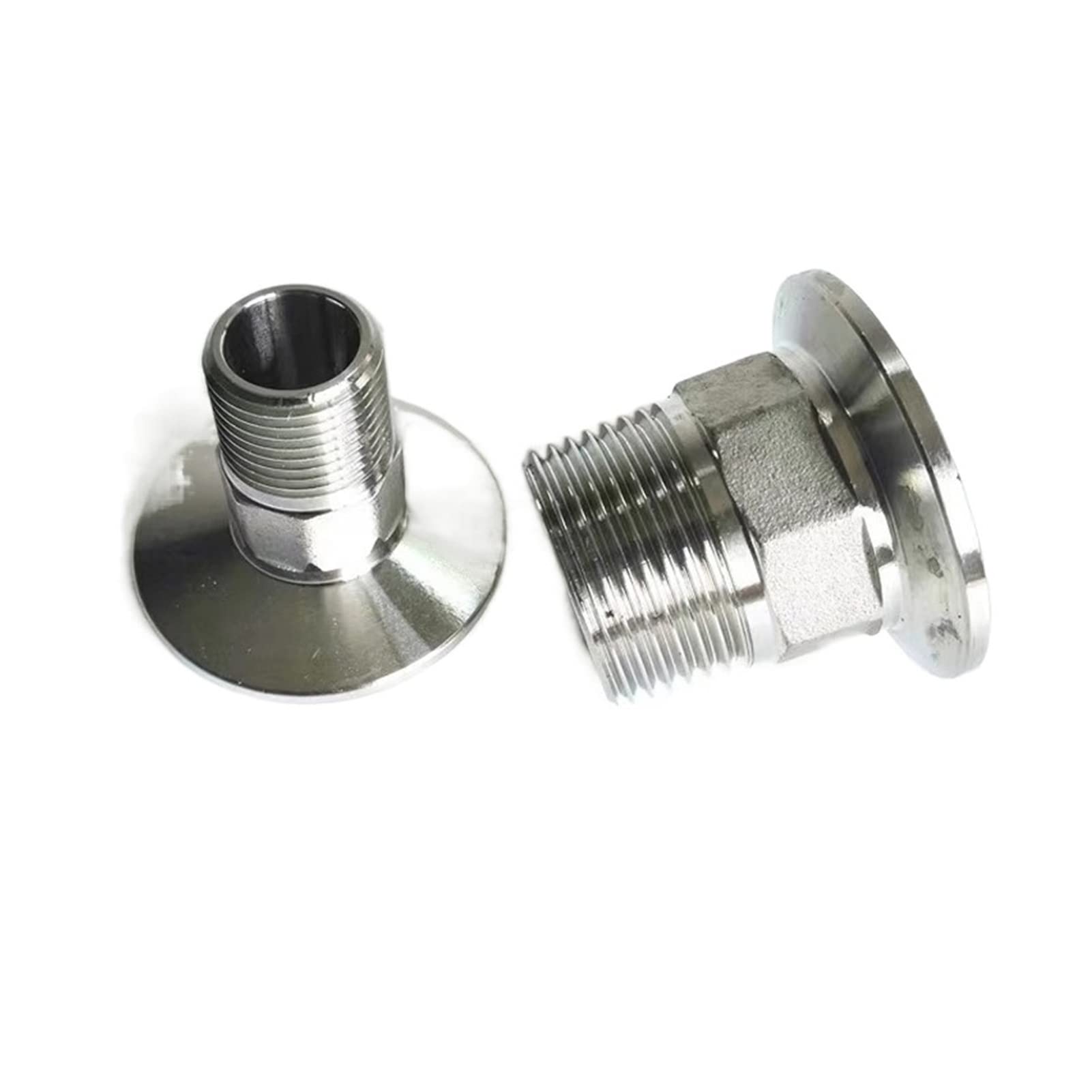 AUOQKQUT DN15-DN65 Stainless Steel SS304 Hexagon Male Threaded Ferrule OD 91MM Pipe Fitting fit for 9" Tri Clamp (Size : DN20) AUOQKQUT