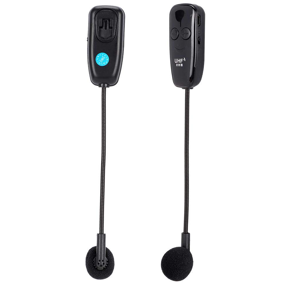 Socobeta Microfono wireless da 1 a 2 Microfono professionale per cuffie UHF per computer con amplificatore vocale
