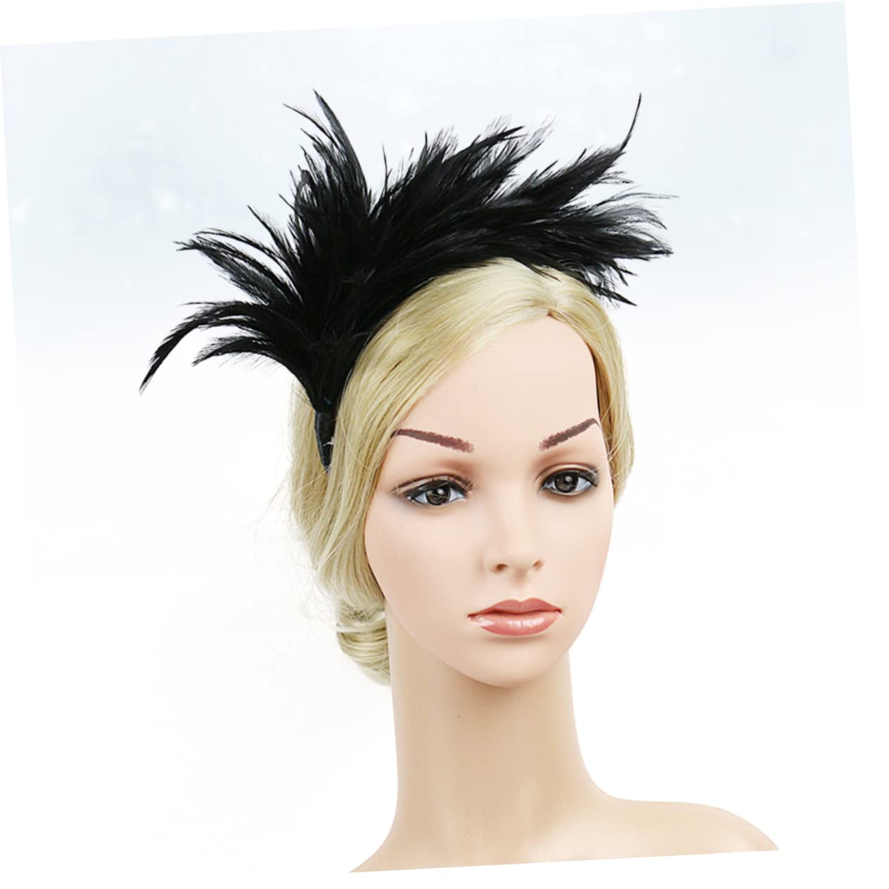 Beavorty 3stücke Eleganter Haarschmuck Für Hochzeiten Teiliges Aus Federleichten Haarschmuck-accessoires Schwarz Für Braut Und Party Festlicher Kopfschmuck Für Kreative Fotos Und
