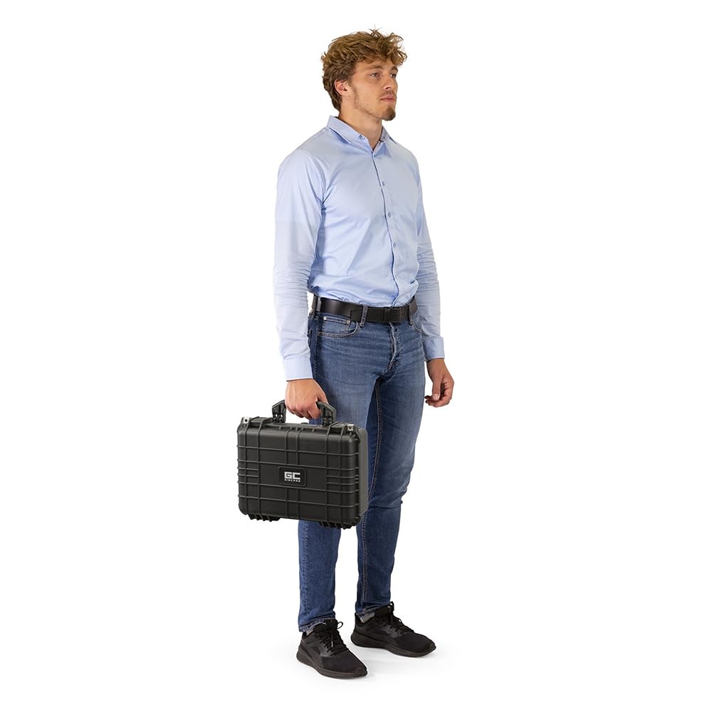 Power Dynamics GIGCase8, Universal Hard Case Kamera Koffer Schaumstoff, DJ Koffer, Foto Koffer, Schutzkoffer, DJ Universalkoffer, Wasserdichter Koffer, Transportkoffer mit Schaumstoff, Schwarz