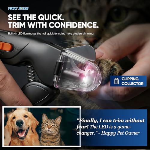 Herramienta de aseo profesional para perros con protector de seguridad y amoladora dual 2