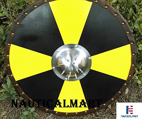 NauticalMart Viking Shield with Spiked Shield Boss