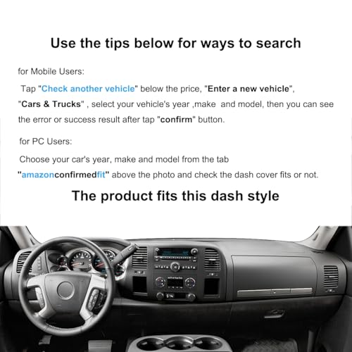 Dash Cover Mat for Silverado 2007-2013