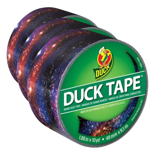 Image of Duck 283039 Printed Duct Tape,Galaxy (Pack of 3)