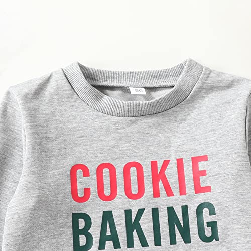 Toddler Kids Infant Children Baby Boys Girls Letter Print Long Sleeve Sweatshirt Pullover Tops Blouse Clothes Outfits Kids2