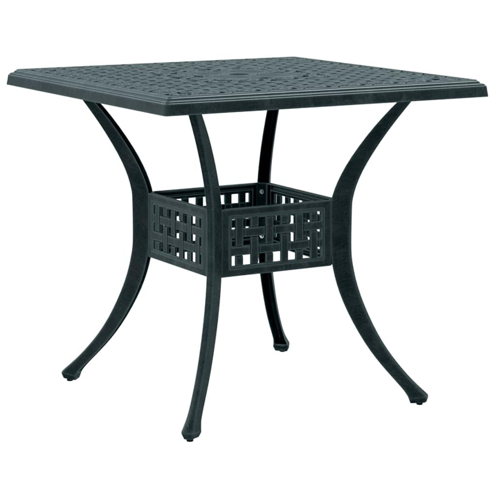 Mobili da esterno 3 pezzi bistrot set verde in alluminio pressofuso set mobili da esterno