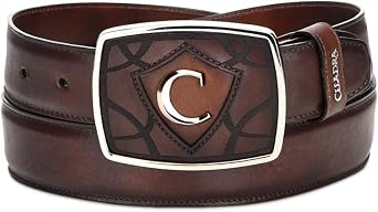 Cuadra Mens Cowboy Belt in Genuine Leather
