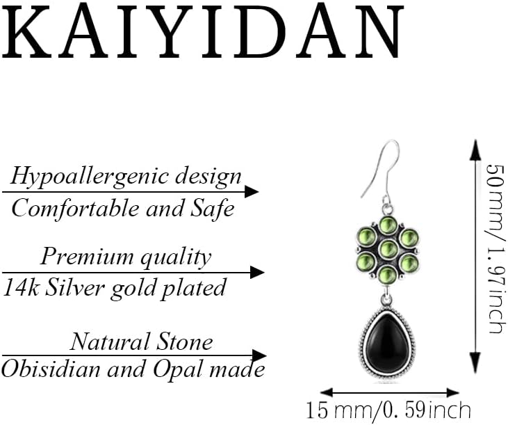 Silver/Gold Boho Dangle Statement Earrings for Women Trendy,Handmade Vintage Dainty Cute Long Drop Summer Earrings,fashion Accessories Jewelry Gifts - Image 4