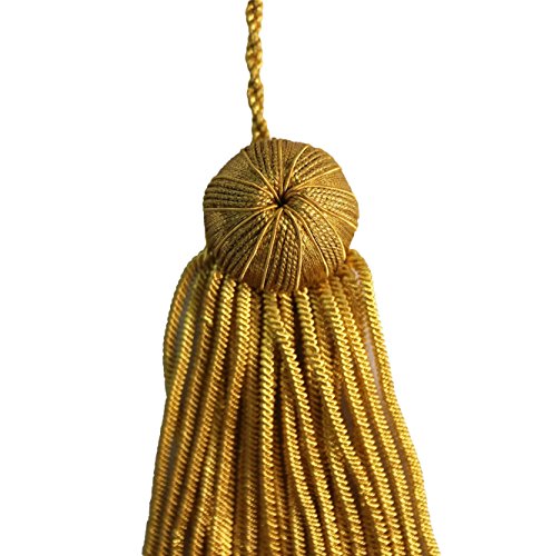 Mygradday Doctoral Tam Gold Bullion Tassel For Graduation Academic Metallic Tassel #TOP2