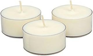 Soy Tealight Candles - 25 Unscented - All Natural Color - Clear Cup Candles with 6 to 8 Hour Burn Time - by Soyworx