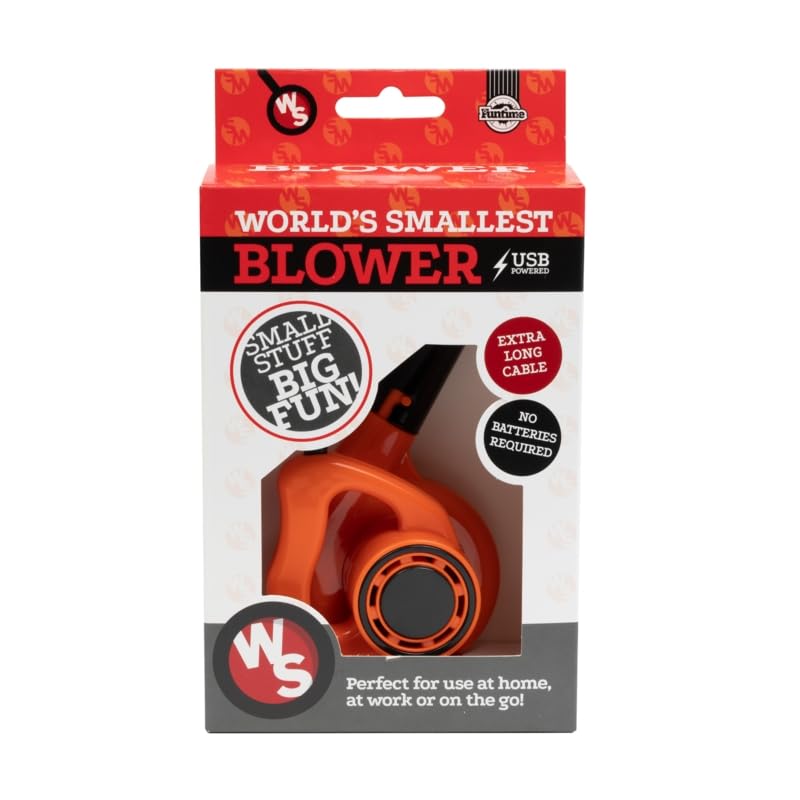 Soplador más pequeño del mundo | Soplador de tamaño miniatura súper fuerte alimentado por USB | Divertido regalo novedoso | Limpiador de teclado