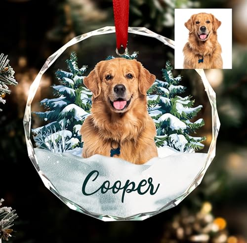 Personalized Dog Photo Christmas Ornament