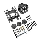  Kit de Boîte de Vitesses de Transmission RC, Kit de Base de Boîtier de Transmission Silencieux à Engrenages Internes en Acier Efficace avec Vis de Fixation pour Pièces de