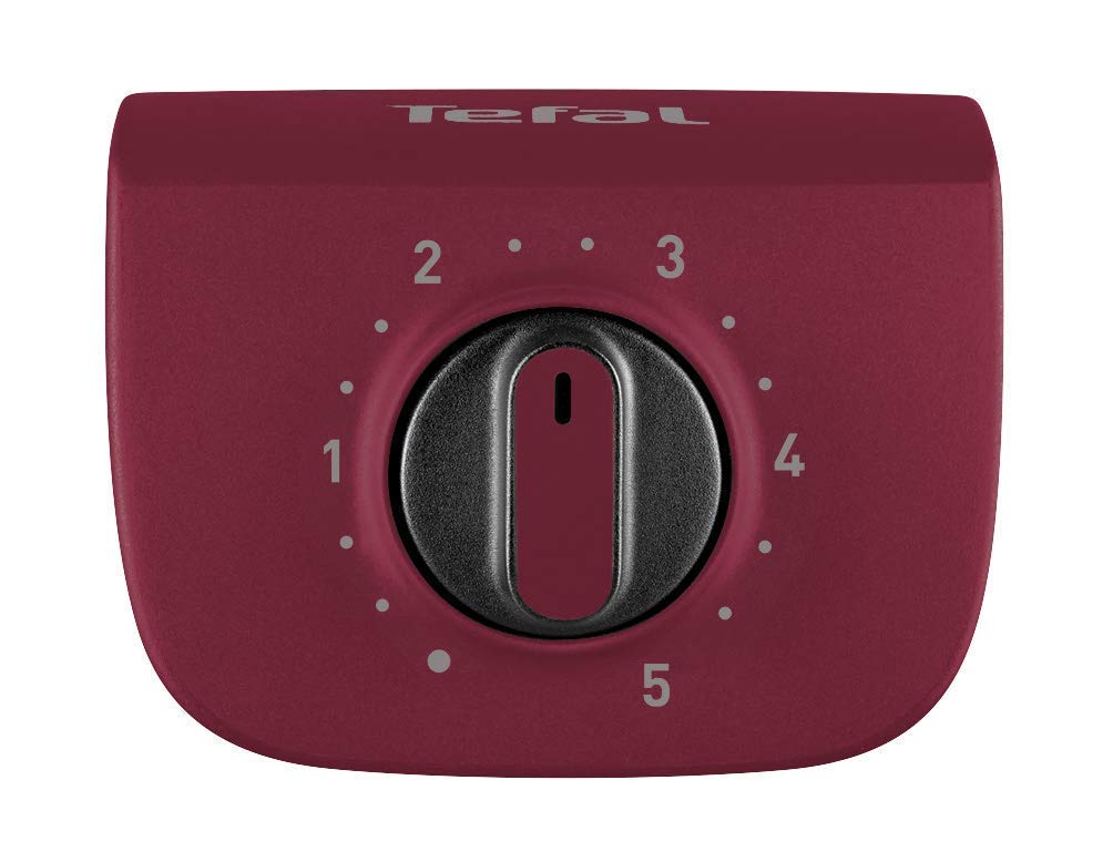Tefal BG90F5 Easygrill Adjust elektryczny grill stojący (2300 W, powierzchnia grillowania 720 cm²), czarny/burgundowy