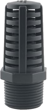 3/4 Inch Black PVC Threaded Suction Overflow Filter Fish Tank Drain Connector Aquarium Breathable Ventilation Cap Radiator Cover Suitable for Pond and Aquaculture Product
