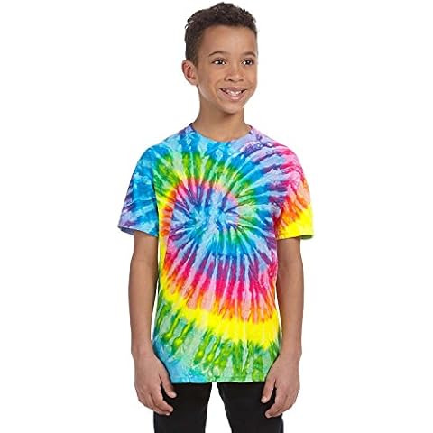 Tie-Dyed Tie-Dye Youth 5.4 oz, 100% Cotton T-Shirt, Large, Saturn Cover