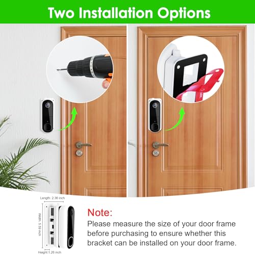 Support de sonnette coudé orientable pour corriger l'angle de vue Arlo - 4