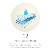 Vista 6 de CARE ON Mascarilla protectora (KF94), contra polvo fino, polen, gotas, empaquetada individualmente (paquete de 10), color blanco grande