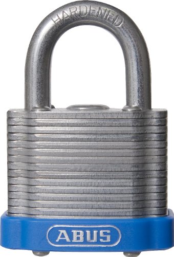 Image of Padlock, Master Keyed, Standard Shackle, Rectangular Recycled Steel Body, Steel Shackle, 13 /16 in W - 1 Each