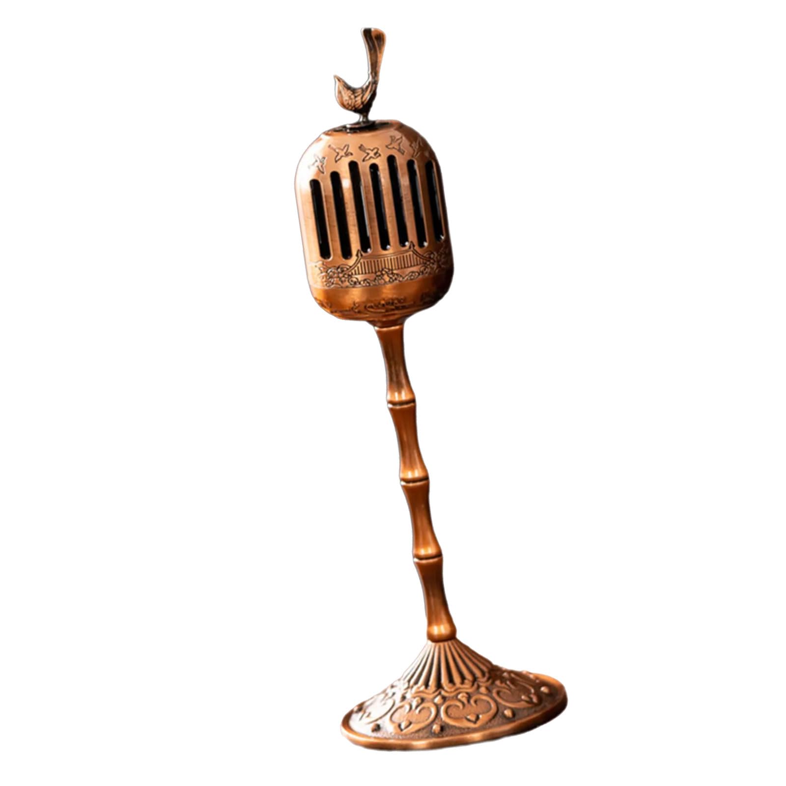 Metal Fragrances Burners with Cultural Design Oriental Antique Bronze Incenses Holder Stove for Meditations Decors Bronze Incenses Burners