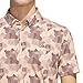 Adidas Men's Go-to Printed Polo Shirt, Powder Coral S25/Aurora Ruby S25, Medium