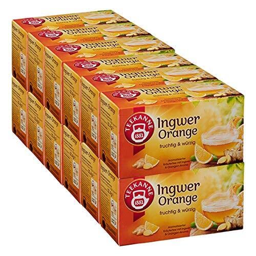 Foto von Teekanne Ingwer-Orange, 12er Pack, 12 x 18 Teebeutel (12 x 32,4 g)