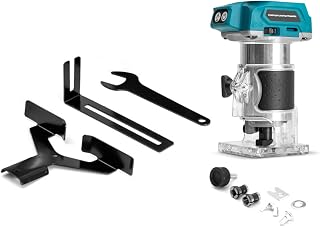 6-Speed Adjustable Cordless Wood Router with Brushless Motor for Cutting and Drilling Efficiency High Speed