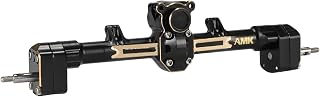 Rear Brass SCX24 Portal Axle Complete Black Coating Counterweights for 1/24 RC Crawler Axial AX24 FCX24 SCX24 Upgrades