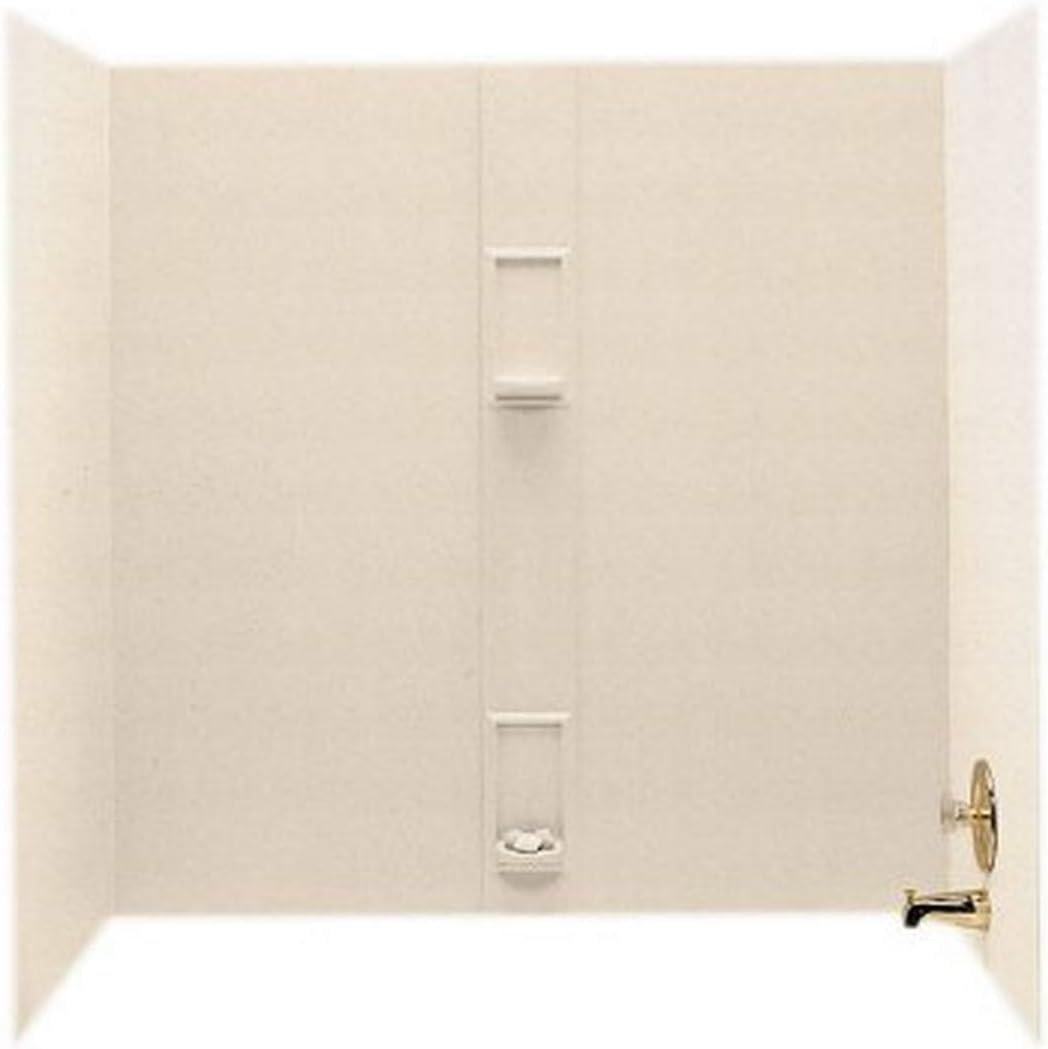 Swanstone SS00605.050 Solid Surface Bathtub Wall Kit, 30" L x 60" H x 60" H, Tahiti Desert