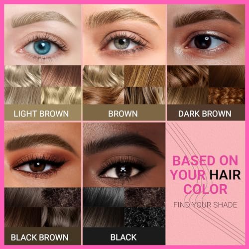 Imethod DARK BROWN 2-IN-1 EYEBROW PEN Eyebrow Pen - Eyebrow Pencil Magical 2-In-1 Eye Brow Pencils thumb #5