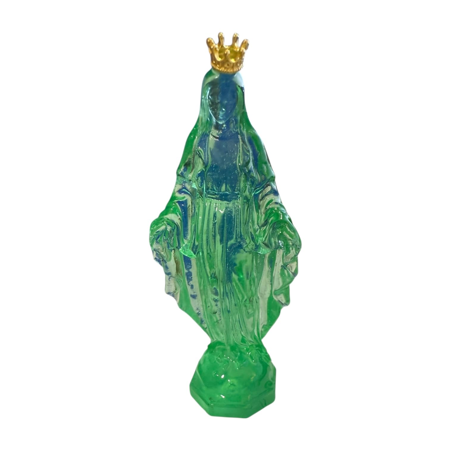 Statuette St. Mary verte pour sublimer votre coin prière et autel