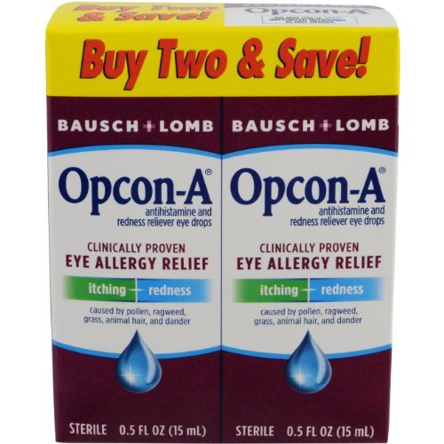 Opcon-A Eye Drops 15 ml (Pack of 4 Twin Packs)