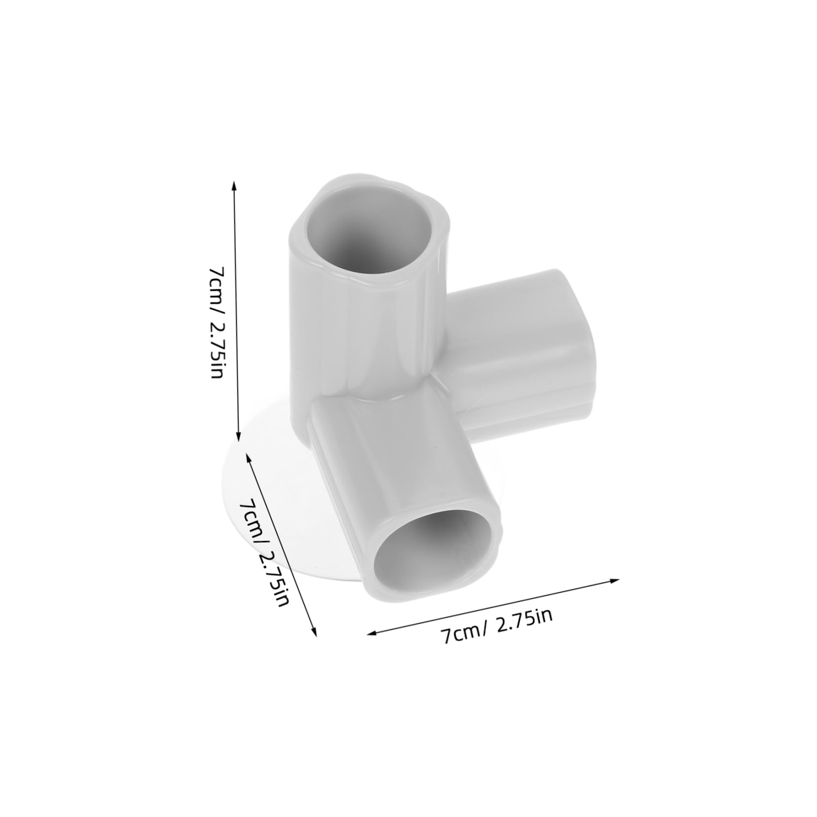 Toyvian Baby Playpen Accessories 3-Way Connector for Indoor Safety Baby Playpen Parts and Fittings, Light Grey, 7.00X7.00X7.00CM - Image 2