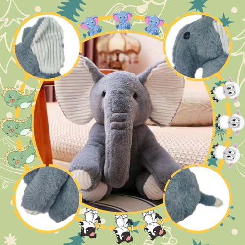 Cute-Animal-Plush-Toy-Cuddly-Stuffed-Toy-for-Play-and-Comfort-Perfect-Soft-and-Huggable-Plush-Gift-Toys-for-Kids-3-Elephant