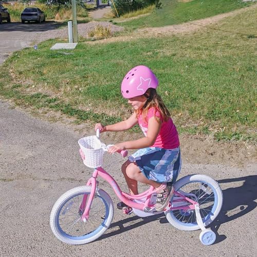 JOYSTAR 12 Inch Kids Bike for Ages 2 3 4 Years Girls, Toddler Bike with Training Wheels & Handbrake for 2-4 Years Old Child, Pink by JOYSTAR - Image 4