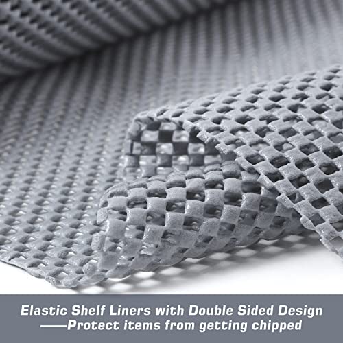 Moretoes Shelf Liner, Non-Adhesive 12 Inch X 25 Feet Strong Grip Non Slip Shelving Liner For Kitchen Drawer, Easy Clean Install Cabinet Liner For Cupboard Storage Table Desk Dresser (Light Gray) #TOP4