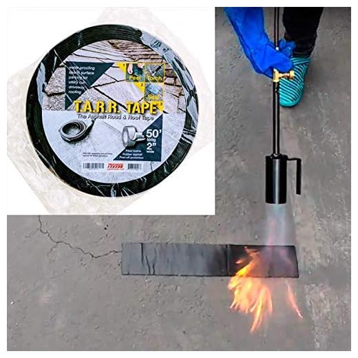 Asphalt Crack Filler Tape for Tarmac Parking lot and Driveway Rubberized Crack Repair 2" Width 50' Length Heavy Duty 3mm Thick