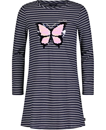 Nautica Girls' Long Sleeve Logo Design Knit T-Shirt Dress