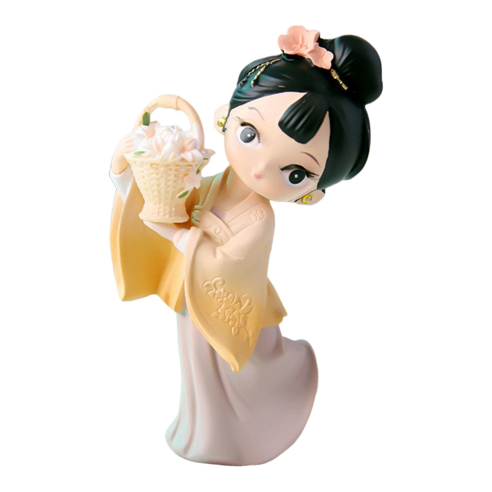 中国縁起物 フィギュア2点セット Amazon.co.jp: ホームデコレーション 伝統的な中国の女の子像彫刻卓上