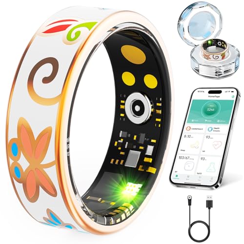 Waterproof Smart Ring with Heart Rate & Sleep Monitoring