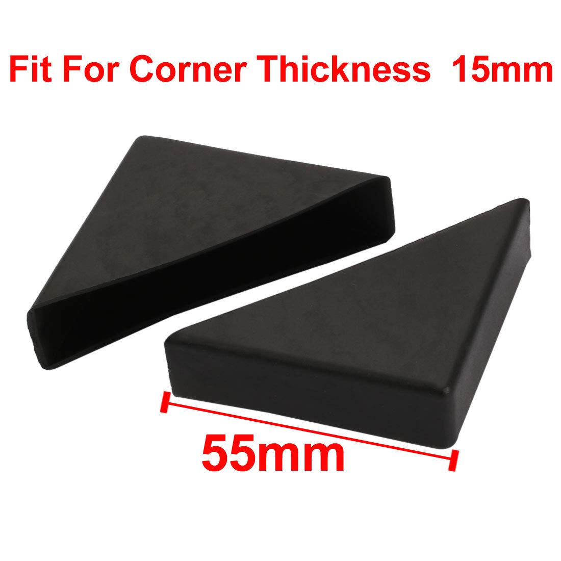 Protectores De Esquinas De Silicona, Pack De 4, Para Muebles, Mesas Y Campana Extractora - Negro, Suave Y Antigolpes