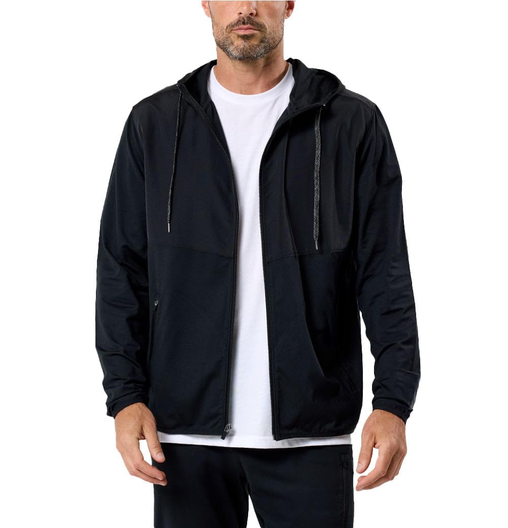 INTO THE AM Chaqueta cortavientos para hombre S-4XL – Carcasa atlética ligera para correr, gimnasio y al aire libre