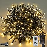 ZBQEJ Fairy Lights,300LED/30M Christmas Lights, Garden Party Decorative Lighting,Outdoor Indoor Fairy Twinkle Lights 8 Modes IP44 Connectable for Bedroom,Garden, Party, Camping (Warm White)