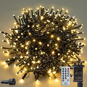 Fairy Lights,300LED/30M Christmas Lights, Garden Party Decorative Lighting,Outdoor Indoor Fairy Twinkle Lights 8 Modes IP44 Connectable for Bedroom,Garden, Party, Camping (Warm White)
