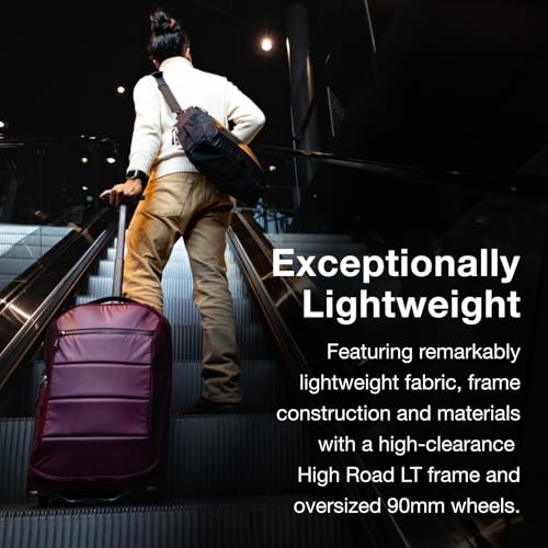 Osprey Ozone 2-Wheel Carry-On - Lightweight Carry-On Luggage with Oversized Wheels and Trolley Handle - Rolling Travel Suitcase for Air Travel, Overhead Compartments and Weekend Trips, Black3