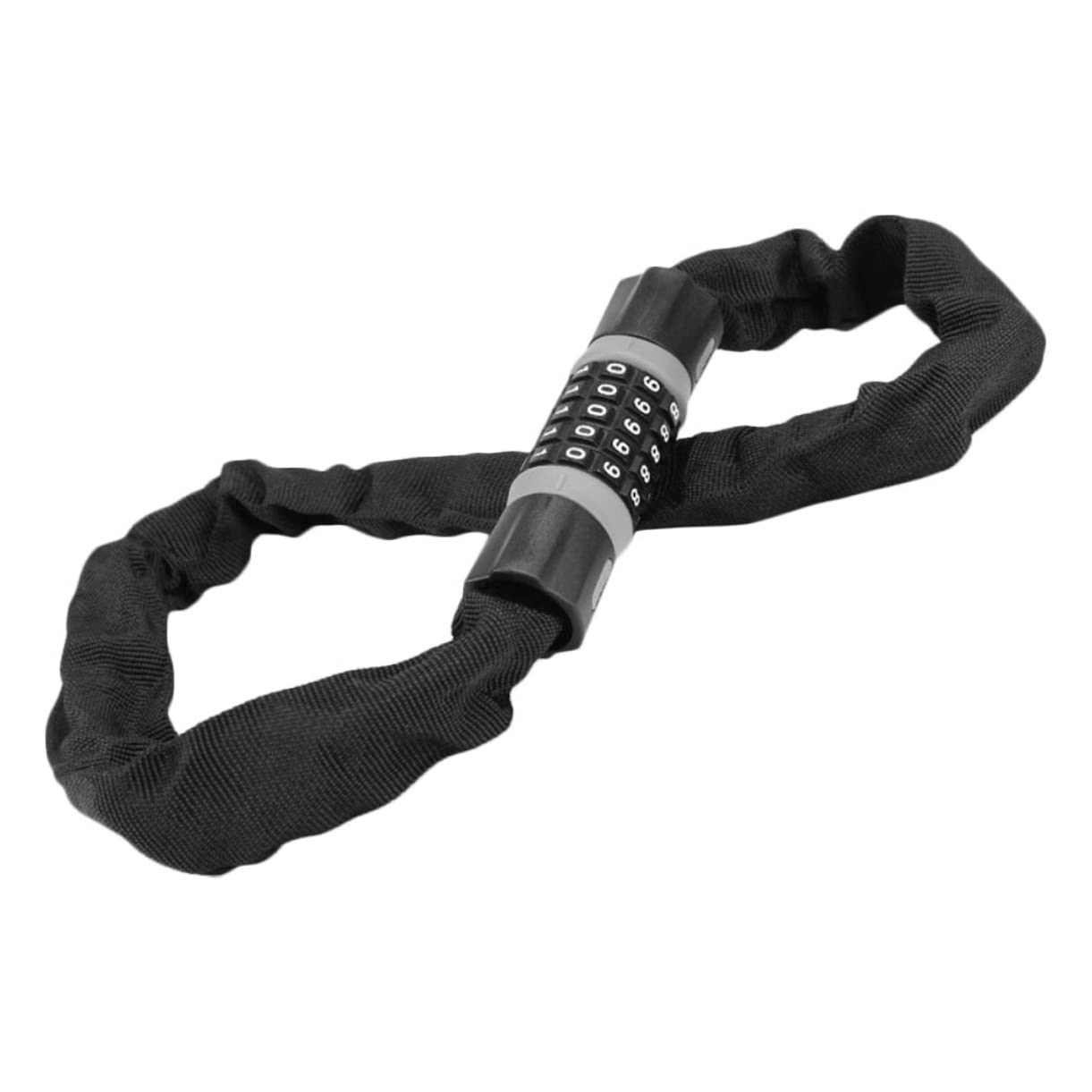 Lucchetto Bici a Catena Codice in Acciaio al Carbonio | Casco e Bagagli da Viaggio, Uso Multiuso, Accessorio Robusto per Spostamenti