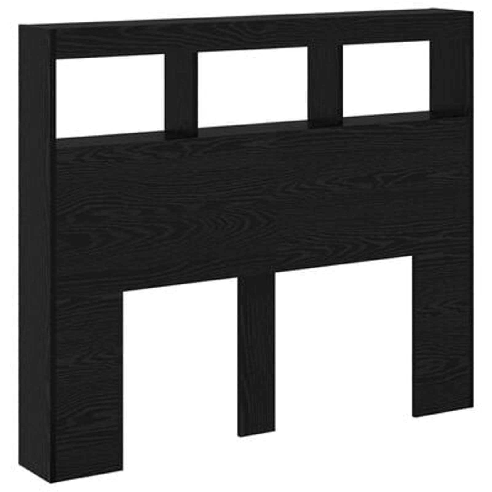 Brokky 869113 Testata in Rovere Nero Rovere Nero Legno ingegnerizzato 120 x 17 x 102 cm Testata in Legno,Testata Letto Matrimoniale Muebles Dormitorio Spalliera Letto Testiere per Letto Matrimoniale