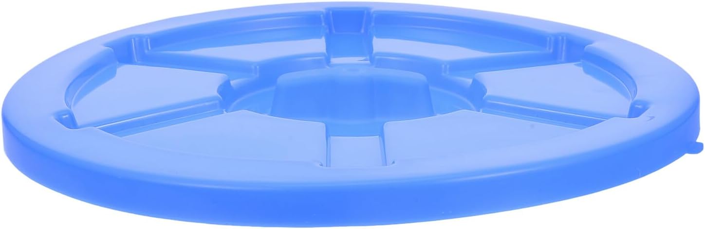 Alipis Thickened 45l Outdoor Trash Can Lid Replacement Cover, Sturdy Blue Garbage Can Accessory, Waste Bin Storage Bucket Lid for Garden and Sanitation Use